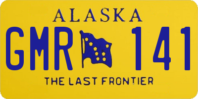 AK license plate GMR141