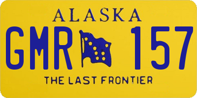 AK license plate GMR157