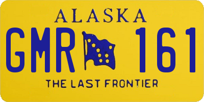 AK license plate GMR161