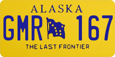 AK license plate GMR167