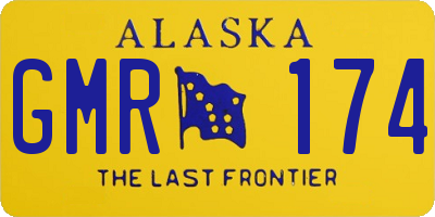 AK license plate GMR174