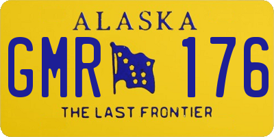 AK license plate GMR176