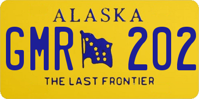 AK license plate GMR202