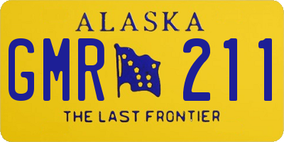 AK license plate GMR211