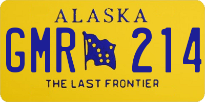 AK license plate GMR214