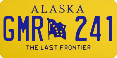 AK license plate GMR241