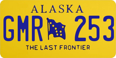 AK license plate GMR253