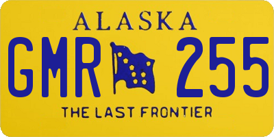 AK license plate GMR255