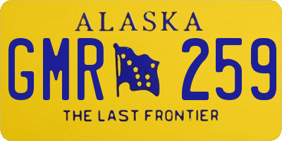 AK license plate GMR259