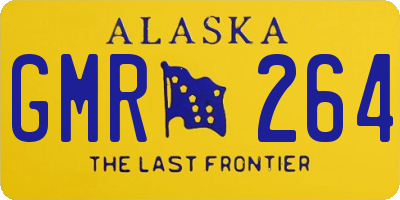 AK license plate GMR264