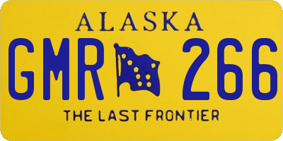 AK license plate GMR266