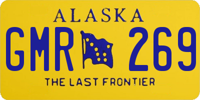 AK license plate GMR269