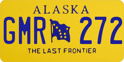 AK license plate GMR272