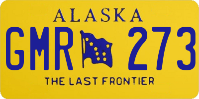 AK license plate GMR273