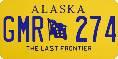 AK license plate GMR274