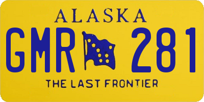 AK license plate GMR281