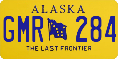 AK license plate GMR284