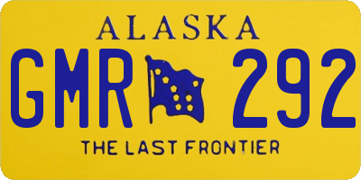AK license plate GMR292