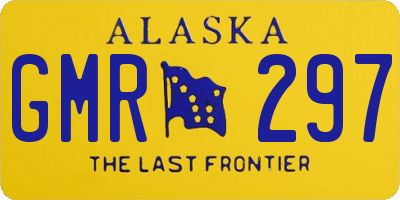 AK license plate GMR297