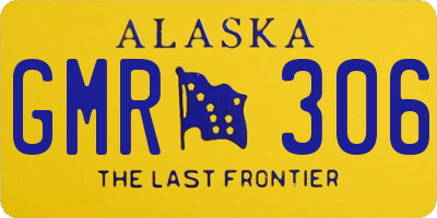 AK license plate GMR306