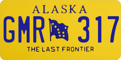 AK license plate GMR317