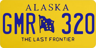 AK license plate GMR320