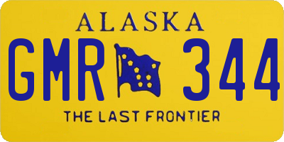 AK license plate GMR344