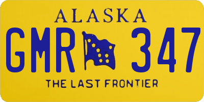 AK license plate GMR347
