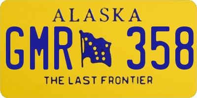 AK license plate GMR358