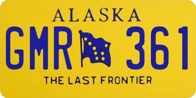 AK license plate GMR361