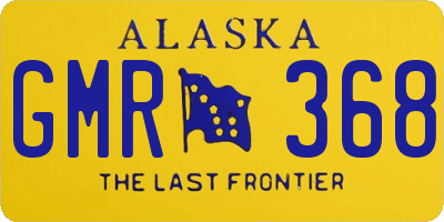 AK license plate GMR368