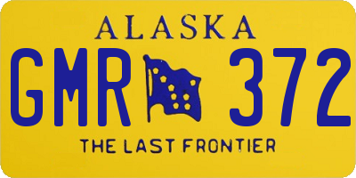 AK license plate GMR372