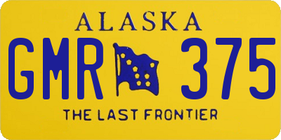 AK license plate GMR375