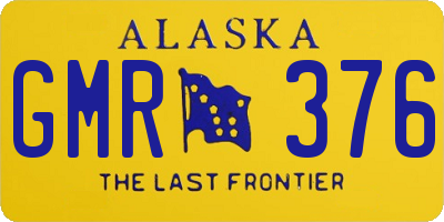 AK license plate GMR376