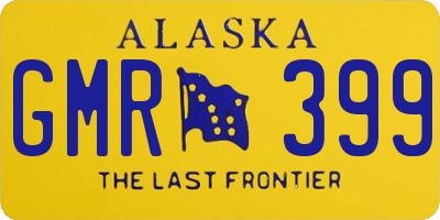AK license plate GMR399