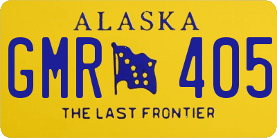 AK license plate GMR405