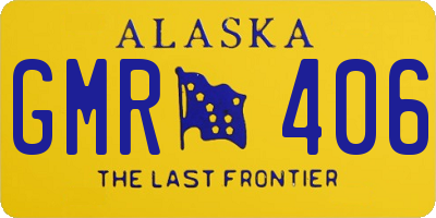 AK license plate GMR406