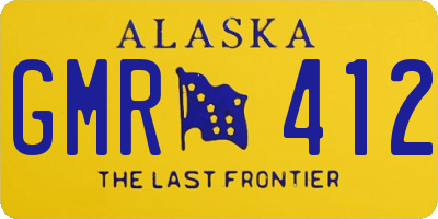 AK license plate GMR412
