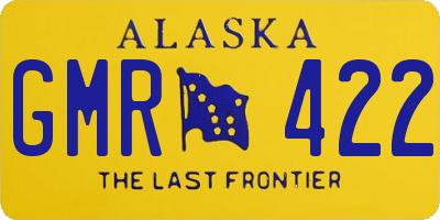 AK license plate GMR422