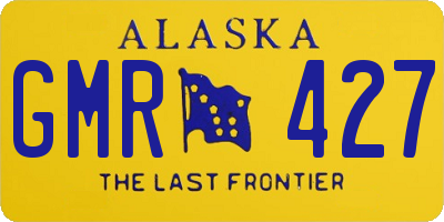 AK license plate GMR427