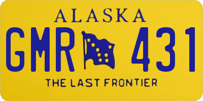 AK license plate GMR431