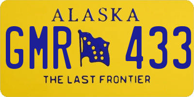 AK license plate GMR433