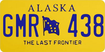 AK license plate GMR438