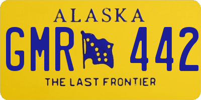AK license plate GMR442