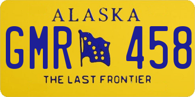 AK license plate GMR458