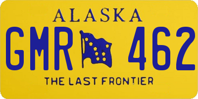 AK license plate GMR462