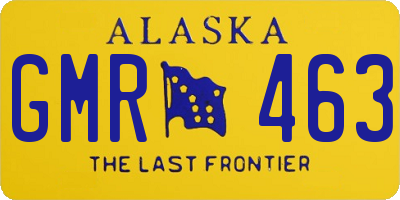 AK license plate GMR463