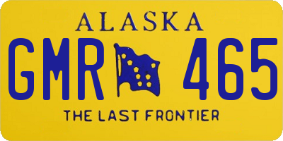 AK license plate GMR465