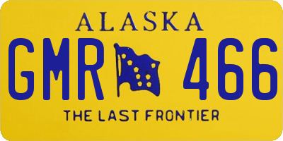 AK license plate GMR466