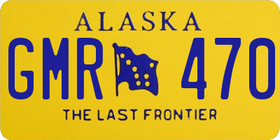 AK license plate GMR470